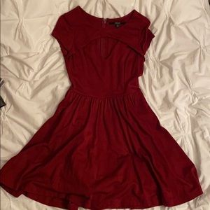 GUESS BURGUNDY MINI DRESS